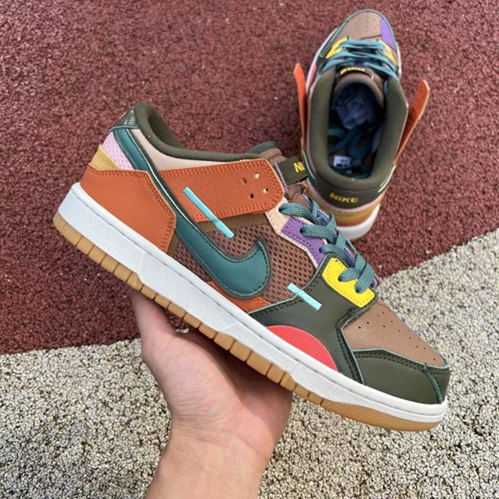 Nike Dunk Low Scrap X Archeo Brown Sneakers
